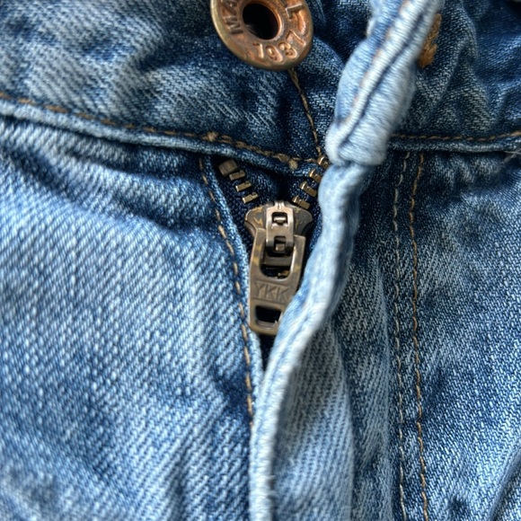 🌻4/$20 Madewell Distressed Bleached Cotton Jean Shorts Size 29 - Picture 12 of 16